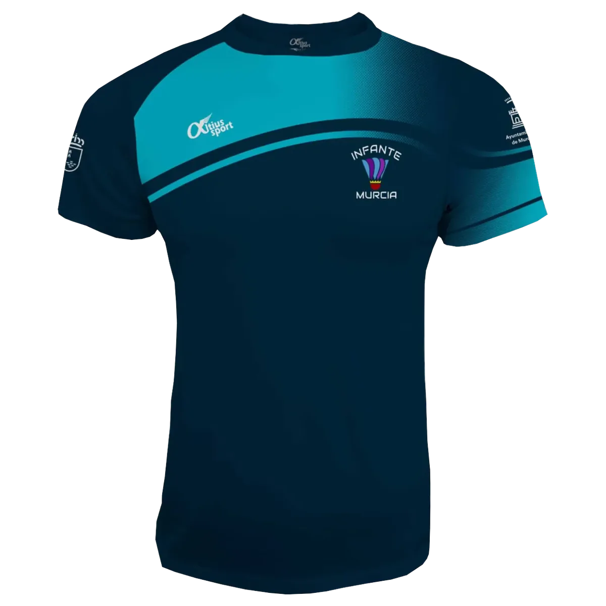 camiseta-de-badminton-infante-murcia-bicolor