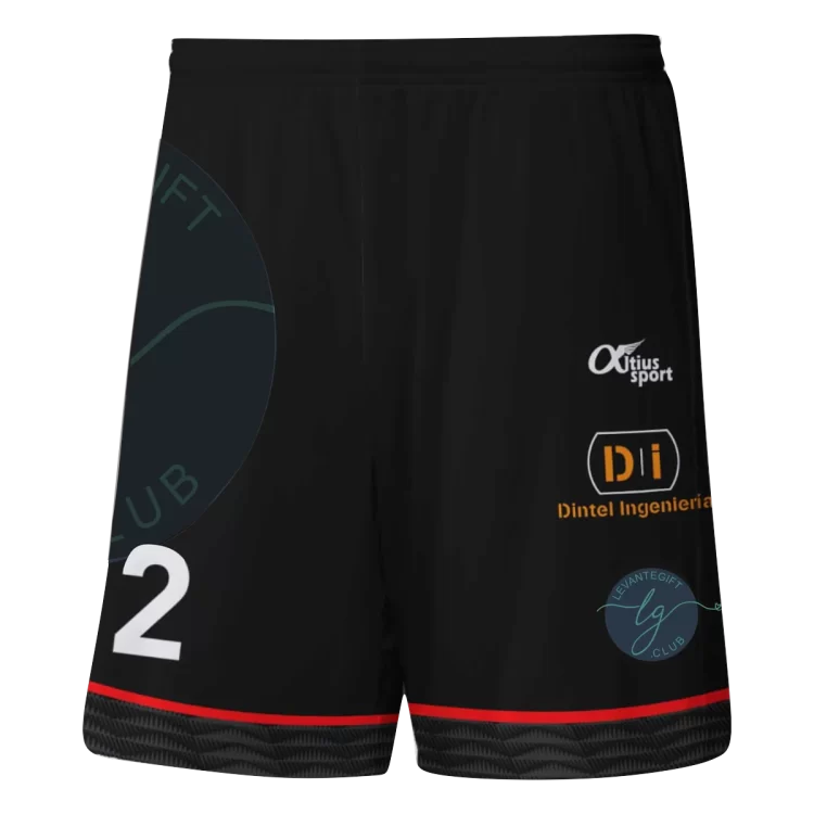 Pantalón deportivo Roma personalizado negro, vista frontal